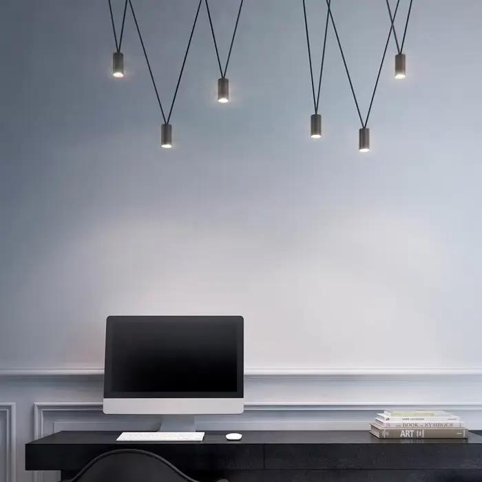 Match Design Unique suspension moderne Simple lumières décoration géométrique lumière Vintage Mlinear