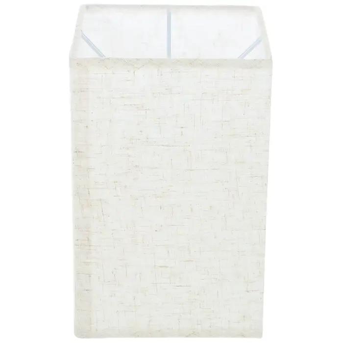 Abat-jour carré en lin beige clair