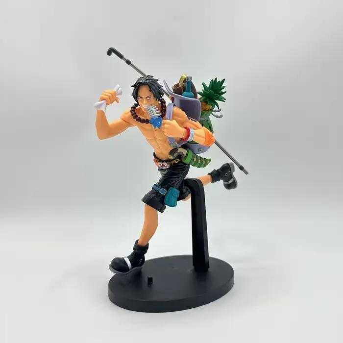 Ensemble de personnages de dessin animé One Piece, 3 pièces, Luffy ace Sabo, ornements en PVC, collection de modèles de bureau, jouets, cadeaux