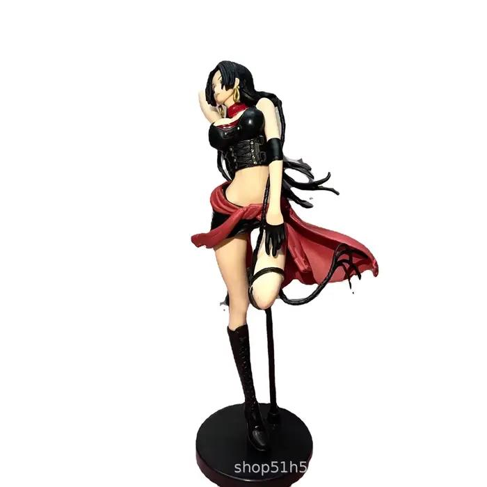 25CM Anime une pièce drapeau diamant bateau cowboy Boa Hancock PVC Figure modèle à collectionner jouet une pièce Boa Hancock cadeau poupée