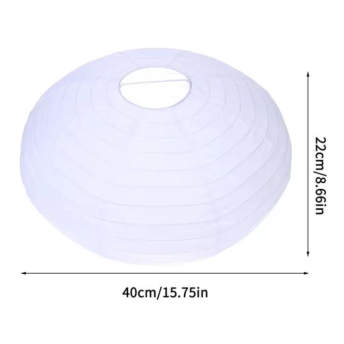 Abat-jour boule de papier en forme de soucoupe volante