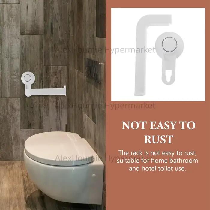 Ventouse porte-papier hygiénique support mural pour salle de bain Durable sans perceuse ventouse rouleau de papier cintre avec supports à Surface lisse