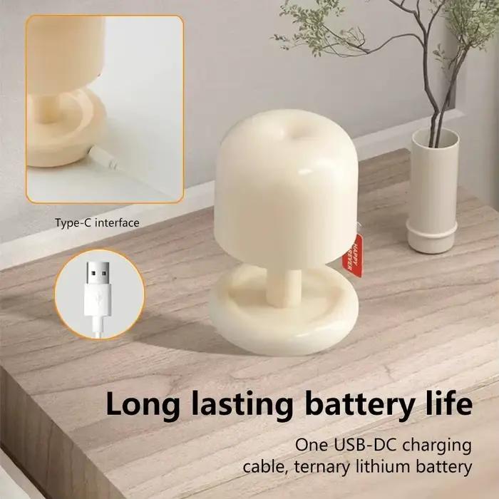 Mini lampe de nuit créative de style champignon