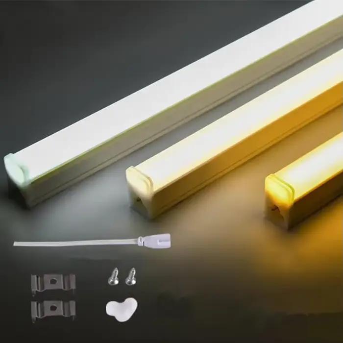 Tube LED T5 lumière 30CM 60CM 220V ~ 240V LED Tube Fluorescent LED T5 lampes 6W 9W lumière blanche froide Lampara Ampoule PVC plastique