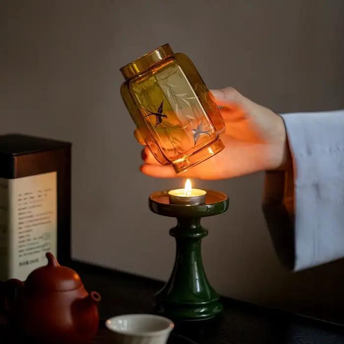 Bougeoir lampe Zen salon de thé atmosphère