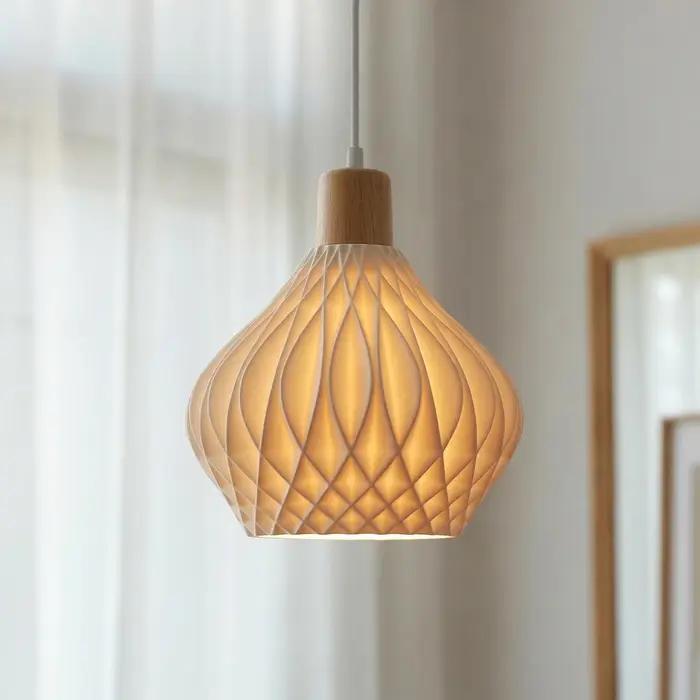 Lampe suspendue en bambou