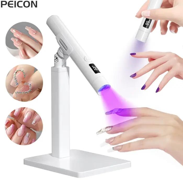 Mini lampe à ongles UV LED pour manucure, sèche-ongles portable, lampe sur pied professionnelle, mini lumière de séchage ultraviolette, N64.