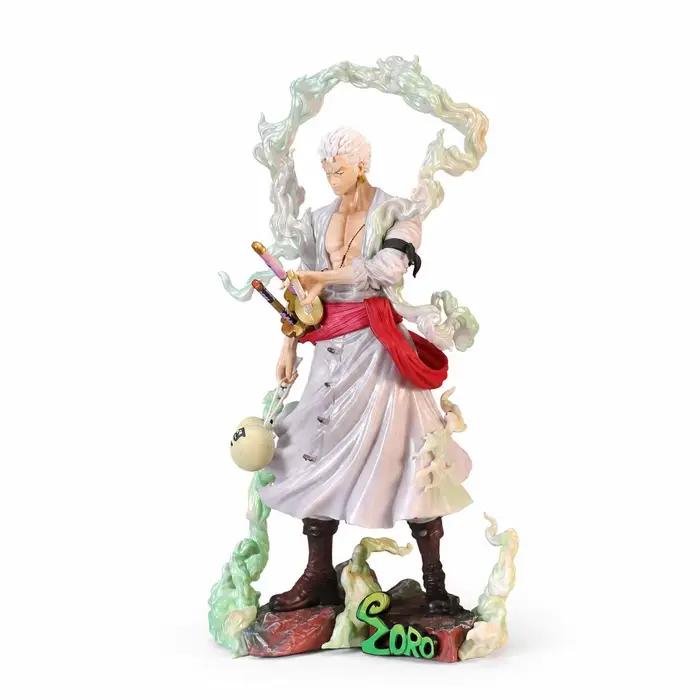 Figurine d'action Zoro de ONE PIECE, statue de collection, modèle à l'échelle, pose dynamique, pièce à exposer, cadeau de Noël