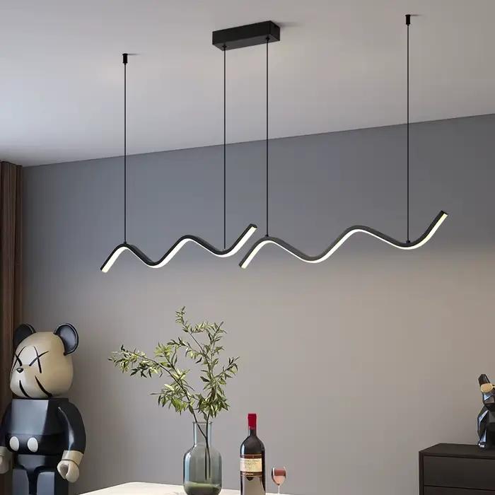 Suspension LED nordique longue pour plafond