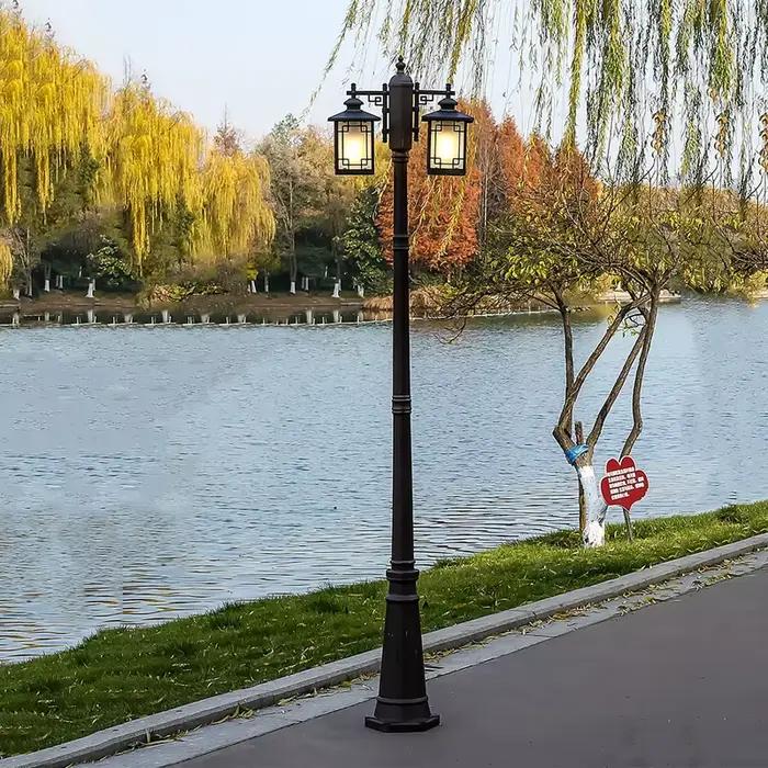 Lampe de jardin extérieure, parc communautaire, paysage, projet de rue, éclairage, lampadaire ≈230CM
