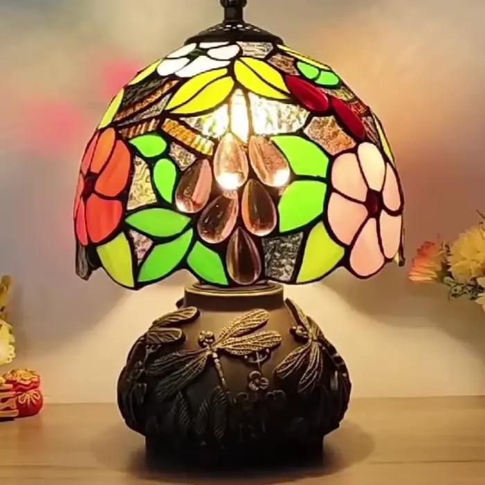 France lampe de Table 8 pouces vitrail