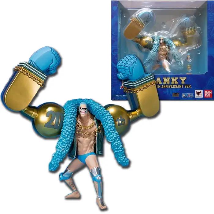 Figurines d'action One Piece 20th Workers, vêtements bleus, Luffy, Nami, C.Zorro, modèle de collection, jouets, cadeaux d'anniversaire