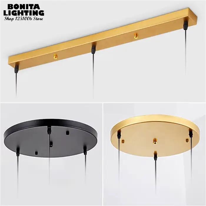 Plaques de montage universelles pour lampes suspendues modernes en métal fer pour salon, chambre principale, bureau et hôtel