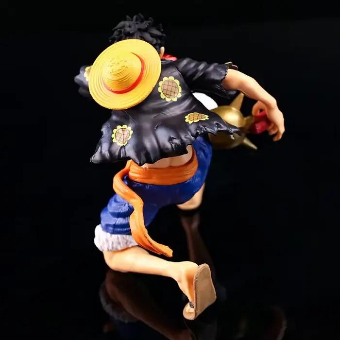 Anime une pièce Luffy figurine coup à genoux deux Styles poupée à collectionner décoration modèle jouets cadeaux d'anniversaire figurine d'anime