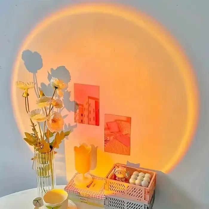 Lampe de projection coucher de soleil USB