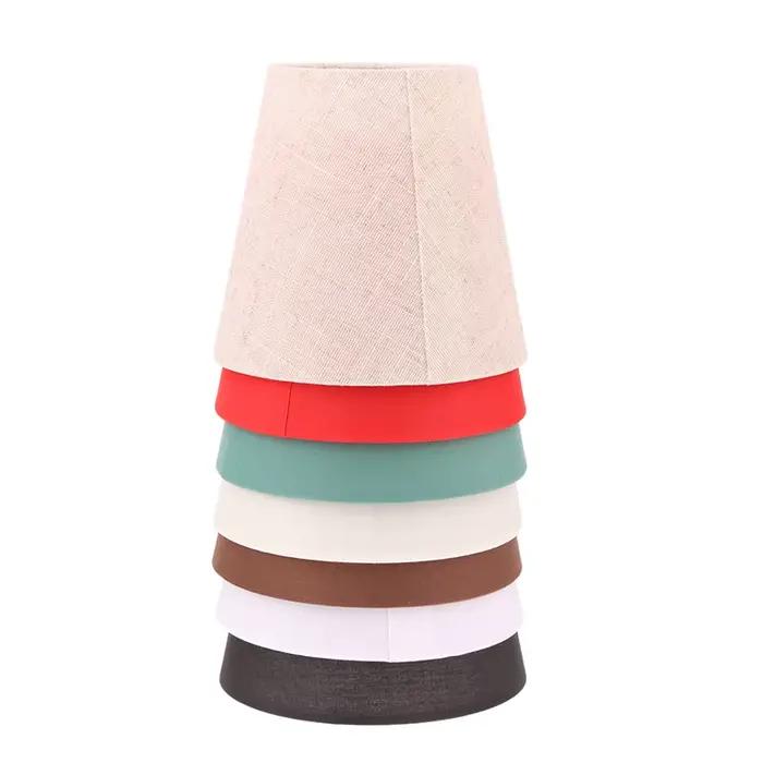 Abat-jour en tissu plafonnier couverture