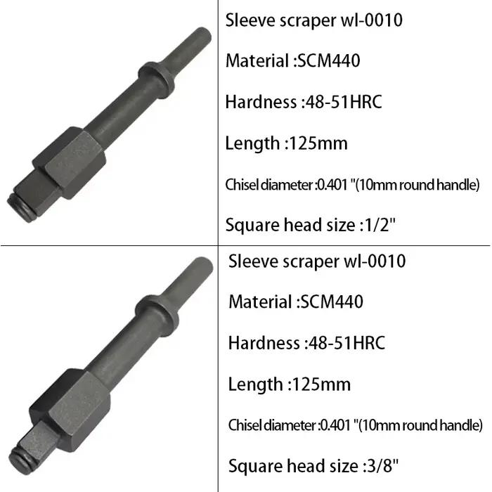 1 pièce Démonte-boulons pneumatique Shake'n Break de 1/2 pouce et 3/8 pouce, burin décapant pour outils pneumatiques, pièces détachées pour outils électriques