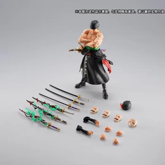 BANDAI SHF RORONOA ZORO -THE KING OF HELL- ONE PIECE Figurines d'action Premium Bandai Exclusive Collectible Model Toys Précommande