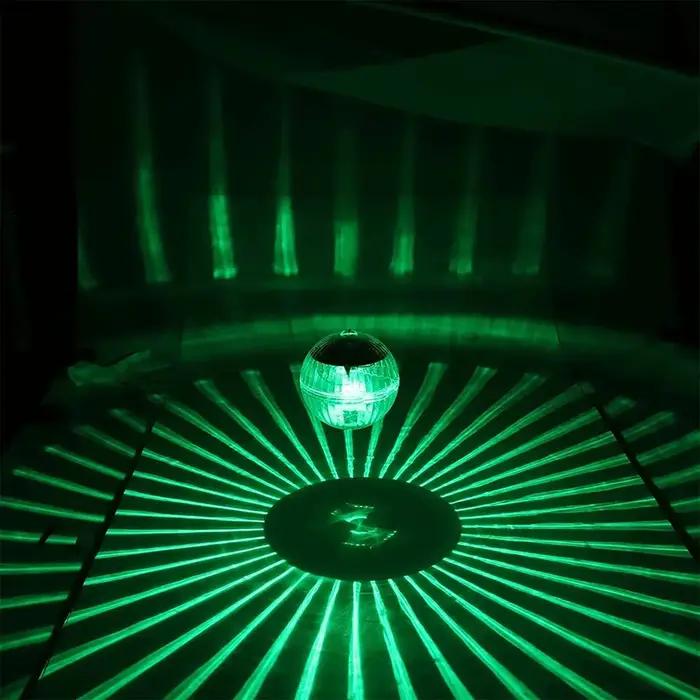 Lampe solaire flottante LED pour piscine, boule lumineuse à panneau solaire pour bassin, étanche, spectacle de lumière disco changeant de couleur