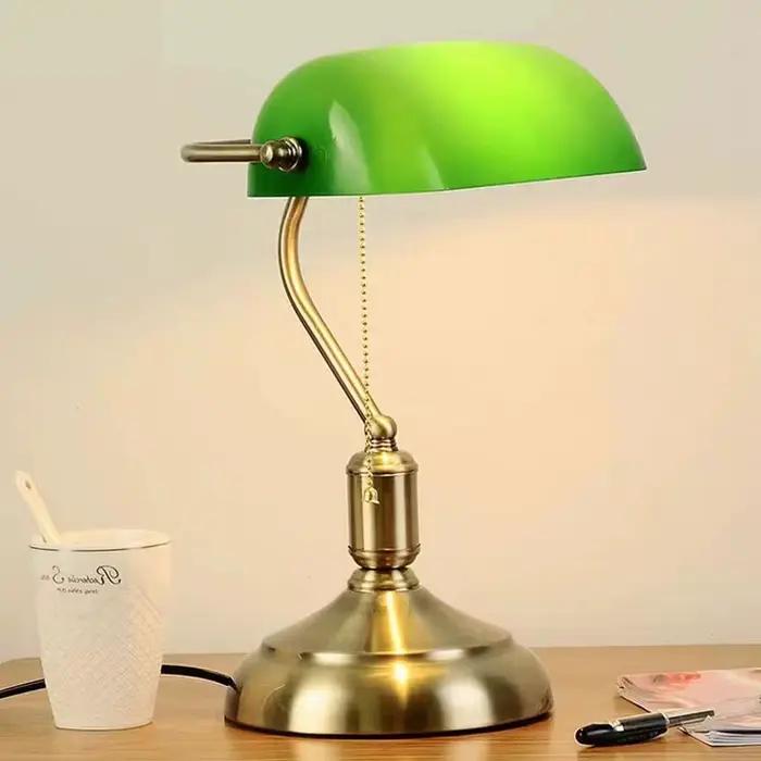 Lampe de Table de banque européenne rétro créative