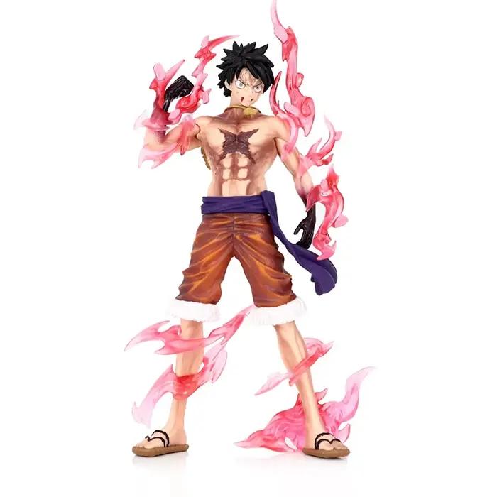 Une pièce Luffy Anime Figure jouets singe D Luffy cerise fluide PVC Action Figurine Collection modèle poupées cadeaux d'anniversaire enfants