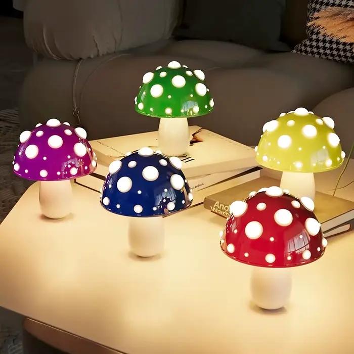 Lampe de table champignon pour enfants