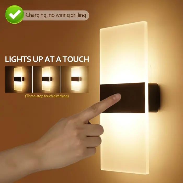 Appliques murales LED sans fil rechargeables