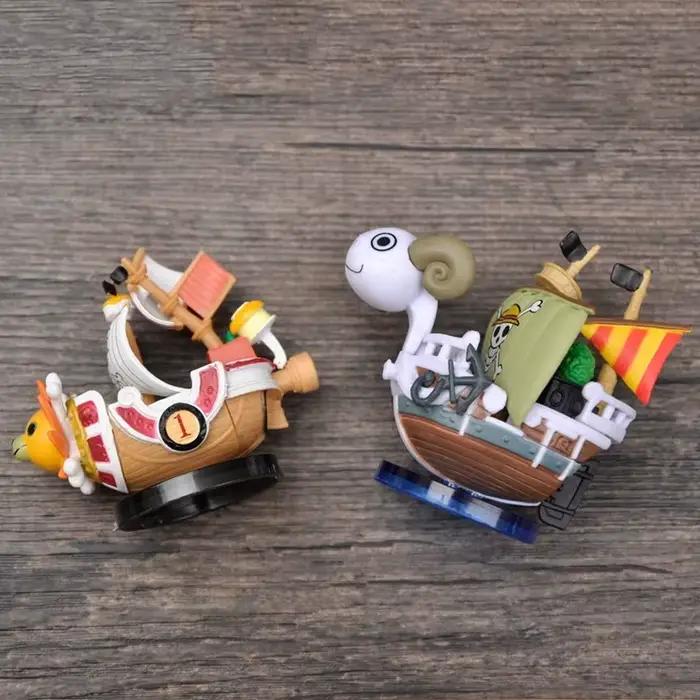 Figurine de bateau One Piece 7 cm, modèle Luffy, jouet super mignon, mini bateau THOUSANDSUNNY Going Merry, figurine d'action à assembler