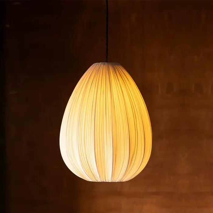 Lampe suspendue en tissu japonais