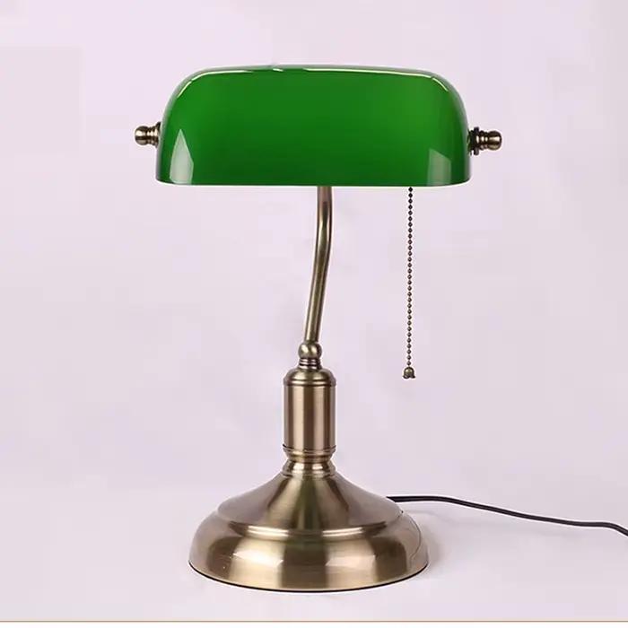 Lampe de Table de banque européenne rétro créative