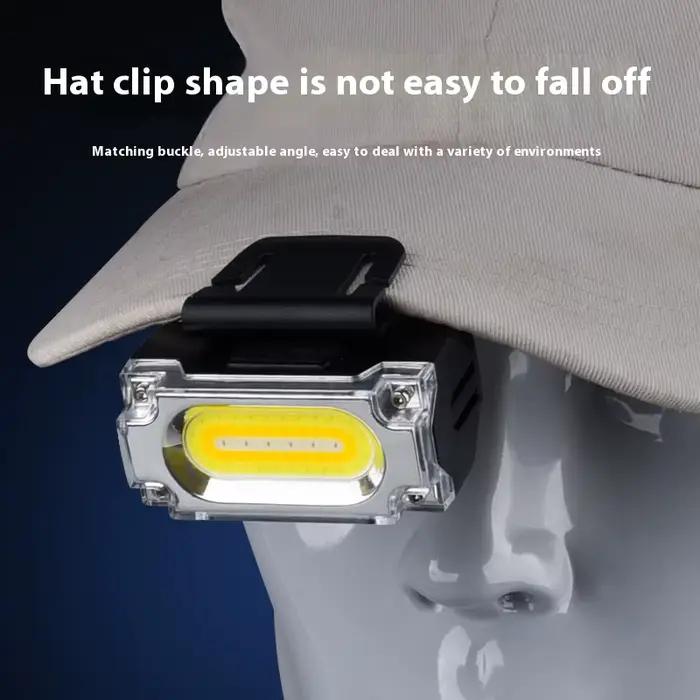 Phare de travail en plein air léger lampe à pince magnétique pour chapeau 6 Modes d'éclairage randonnée Camping pêche lampe frontale avec affichage numérique