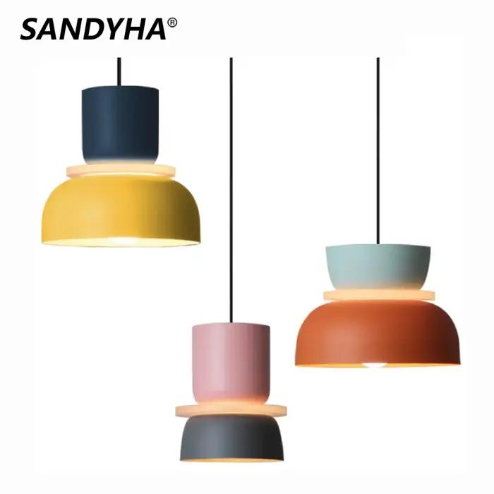 SANDYHA moderne Macaron Suspension Led