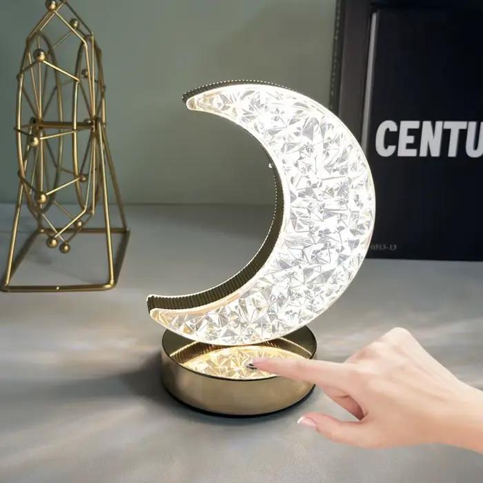 Veilleuse LED lunaire, lampe de chambre à intensité variable