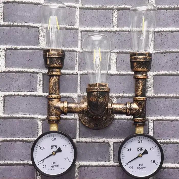 Applique Murale Industrielle Rétro Américaine Style Steampunk E27 Edison pour Restaurant