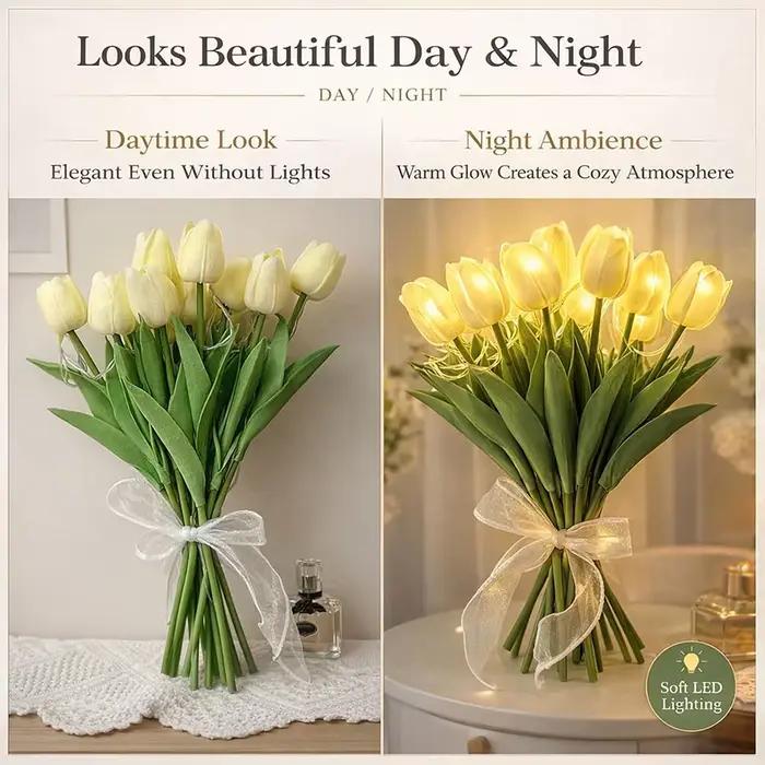 Lampe Tulipe Romantique Lumineuse