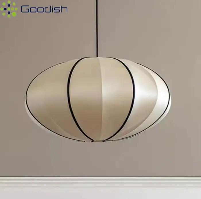 Wabi-sibi lampes suspendues en soie