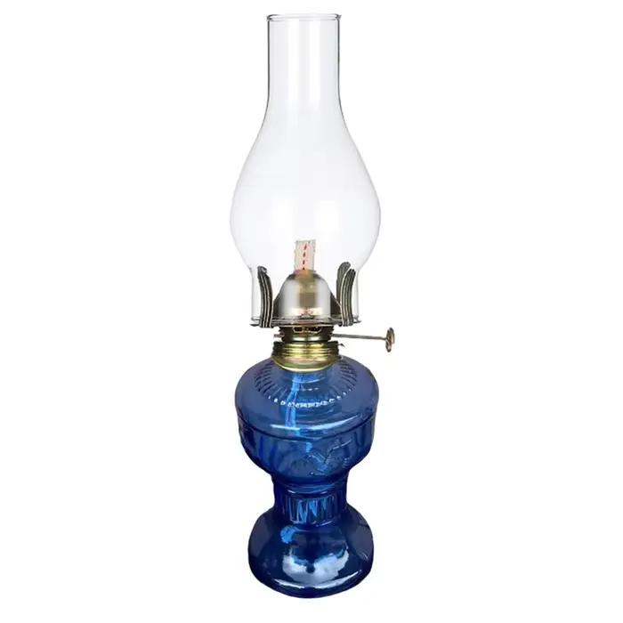 2X lampe à huile rustique Vintage verre