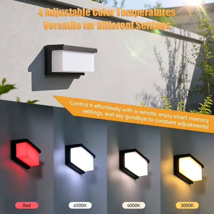 Lampe murale solaire d'extérieur