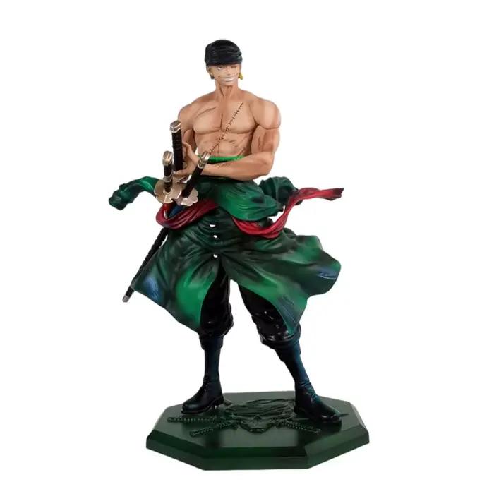 Figurine d'anime One Piece Roronoa Zoro, modèle de collection de 26cm, décoration de bureau, jouet tendance, cadeau pour les fans d'anime One Piece