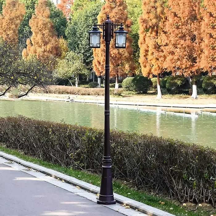 Lampe de jardin extérieure, parc communautaire, paysage, projet de rue, éclairage, lampadaire ≈230CM