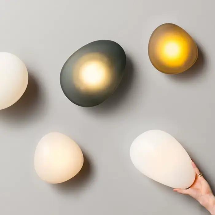 Lampes murales en verre à bulles