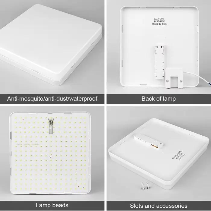 Plafonnier LED 18-48W, luminaire encastré