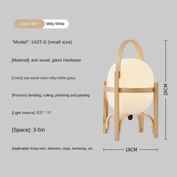 Lampe de sol en bois de style japonais pour salon et bureau, peut être placée verticalement pour l'é