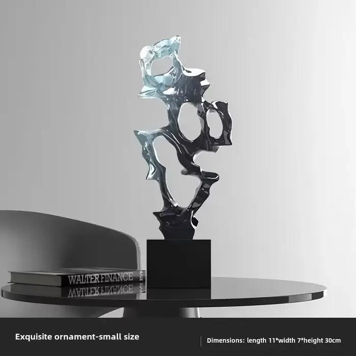 Lumière chaude de luxe, Simple, abstraite, haut de gamme, Sculpture, ornement, étagère, cadeau, salo