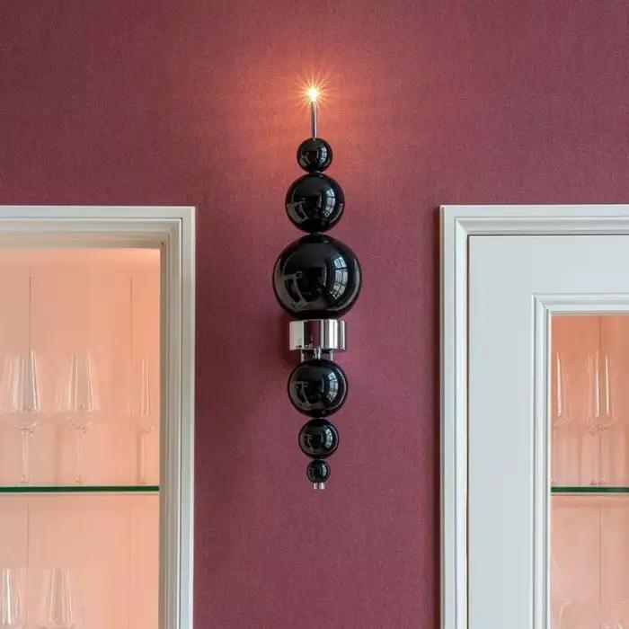 Applique Murale de oral et Noire pour Chambre à Coucher, Salon, Escaliers, Post-Moderne, Créative, S