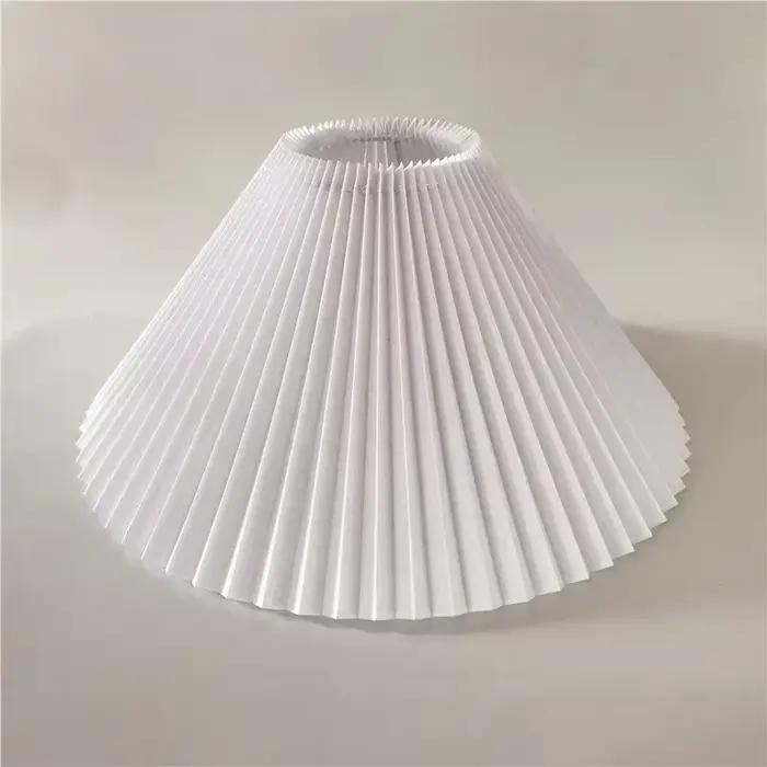 Nouveau abat-jour plissé pour lampe de Table lampadaires sur pied Style coréen abat-jour plissé mign