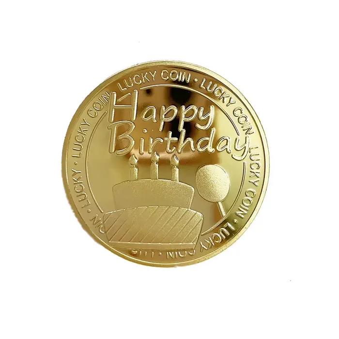 Médaille commémorative, célébration du festival, pièce porte-bonheur, commémoration de joyeux annive