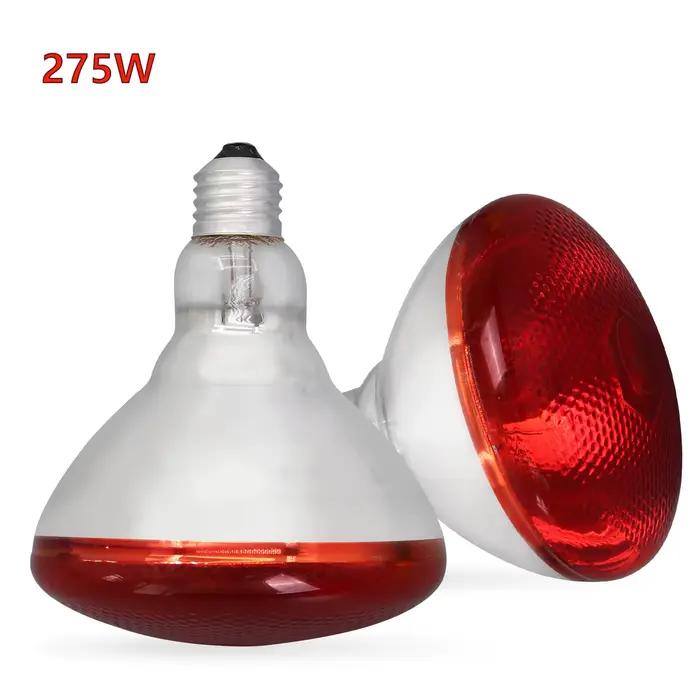 Lampe chauffante infrarouge jour et nuit, 100W/150W/200W/250W/275W, ampoule rouge pour couveuse, pou