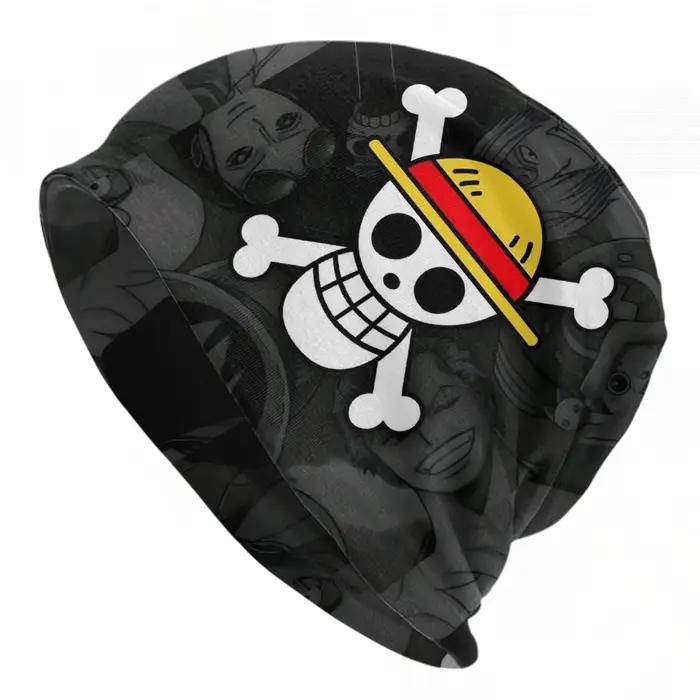 Chapeau de paille One Piece Luffy avec logo tête de mort, bonnet Hip Hop pour hommes et femmes, casq