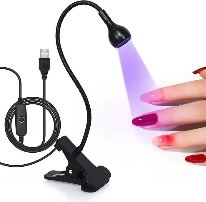 Lampe à ongles UV 395nm Led lumières ultraviolettes lampe de bureau à LED UV lumière noire sèche-man